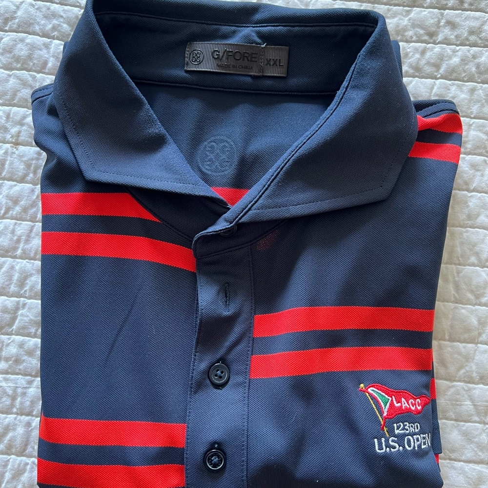 G/FORE Gray Polo Shirt XXL US Open LACC